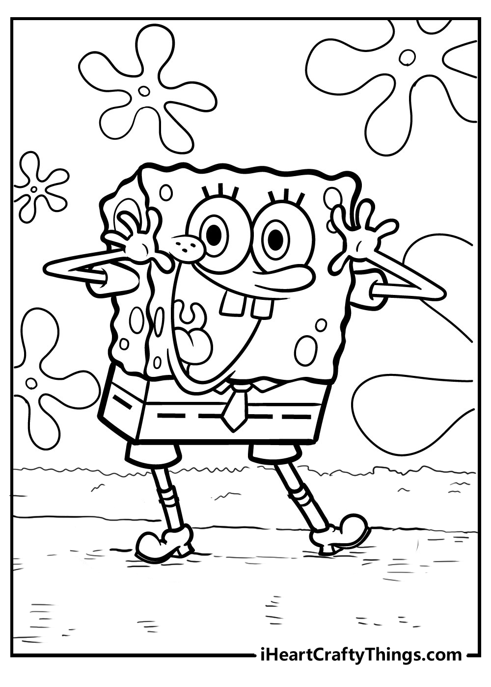 113+ Sponge Coloring Pages: SpongeBob Fun 24