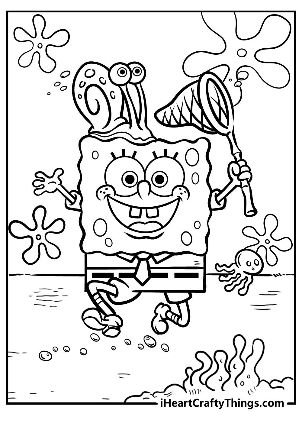 113+ Sponge Coloring Pages: SpongeBob Fun 26