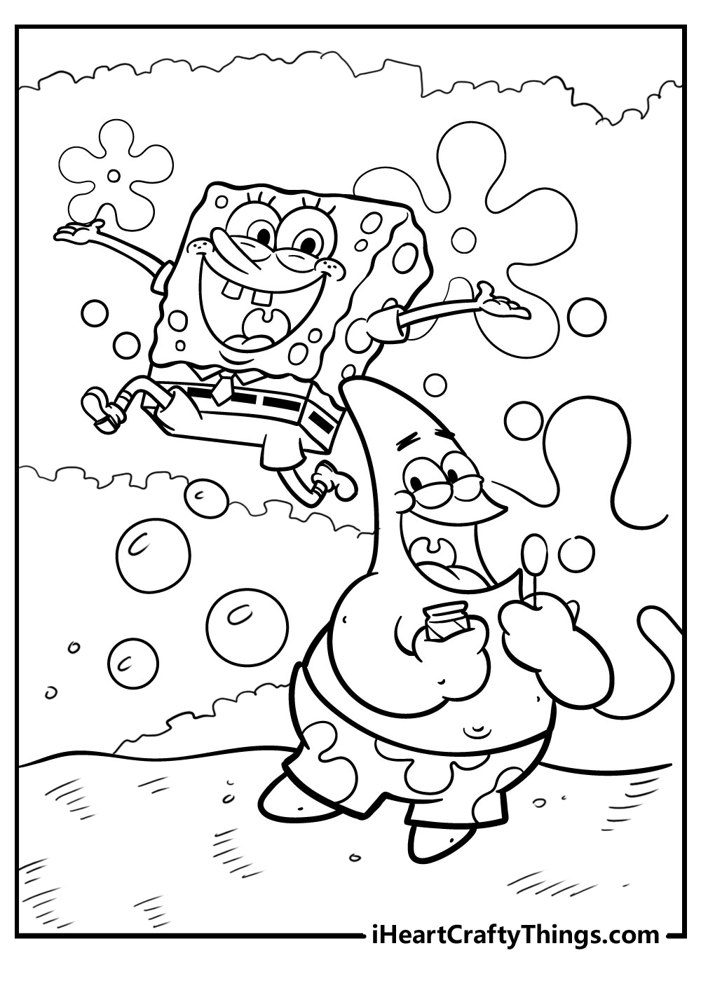 113+ Sponge Coloring Pages: SpongeBob Fun 28