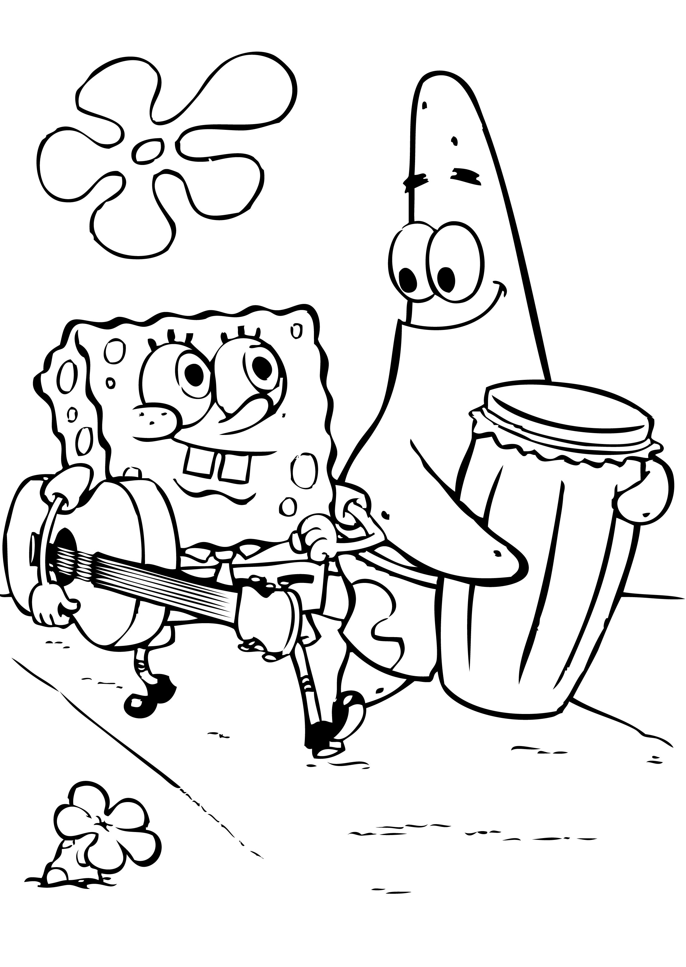 113+ Sponge Coloring Pages: SpongeBob Fun 3