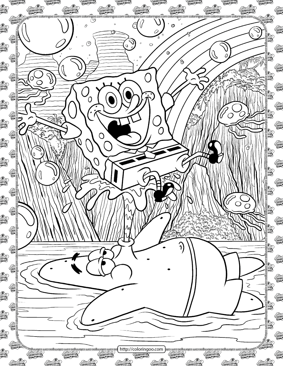 113+ Sponge Coloring Pages: SpongeBob Fun 30