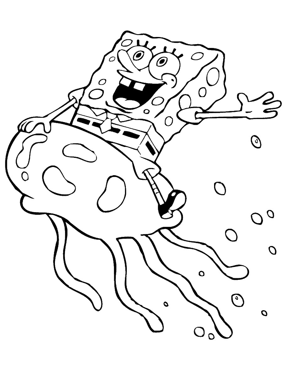 113+ Sponge Coloring Pages: SpongeBob Fun 36