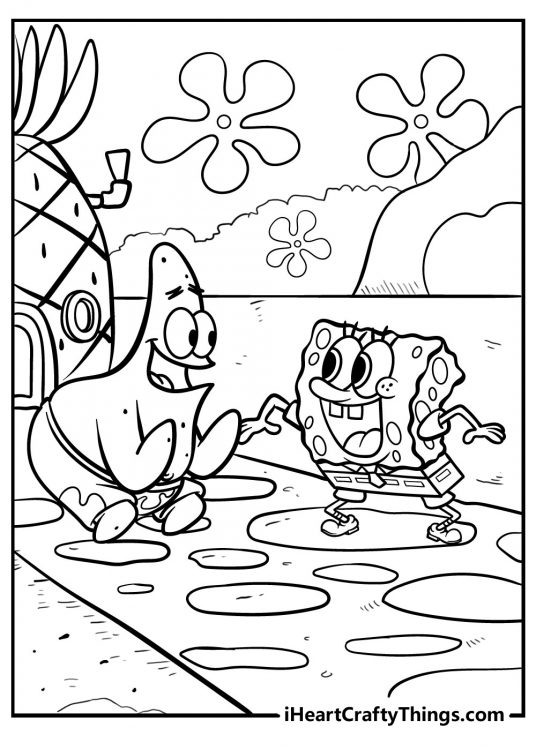 113+ Sponge Coloring Pages: SpongeBob Fun 83