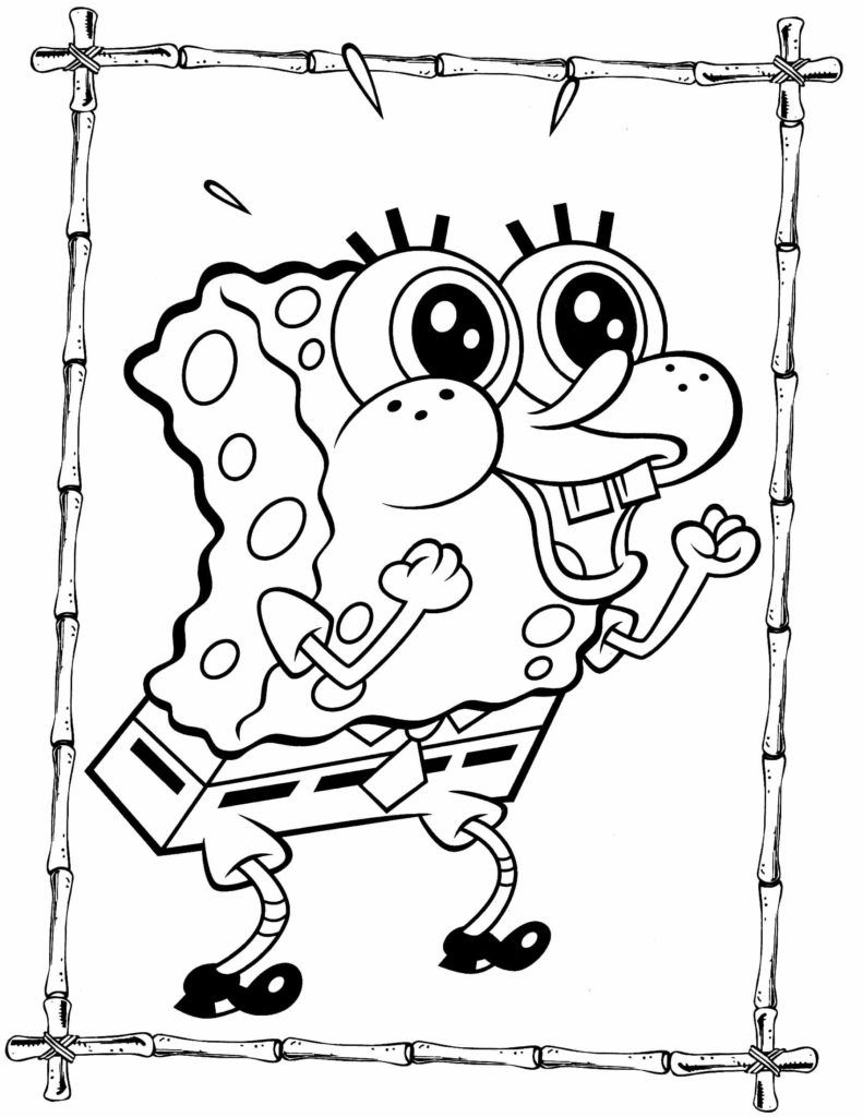 113+ Sponge Coloring Pages: SpongeBob Fun 99