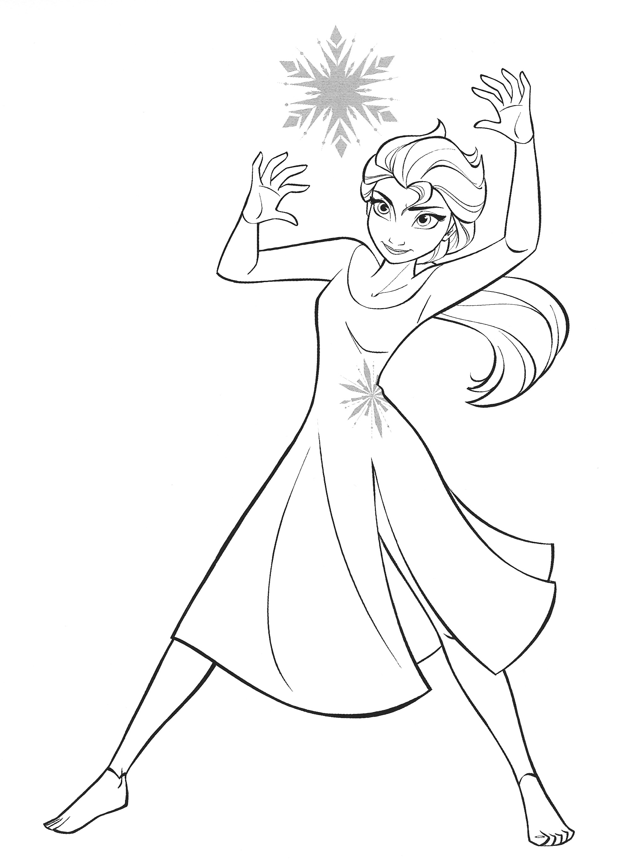 130+ Elsa Coloring Pages Printables 4