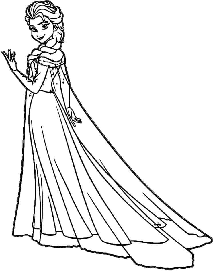 130+ Elsa Coloring Pages Printables 57