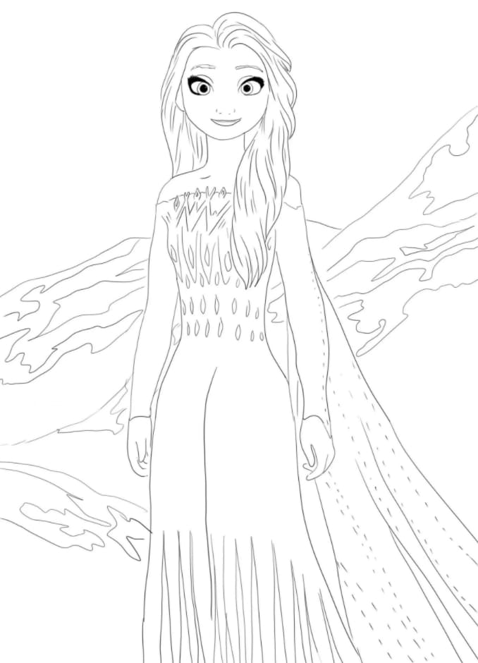 130+ Elsa Coloring Pages Printables 62