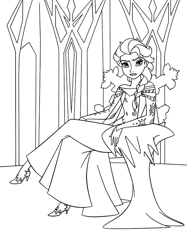 130+ Elsa Coloring Pages Printables 88