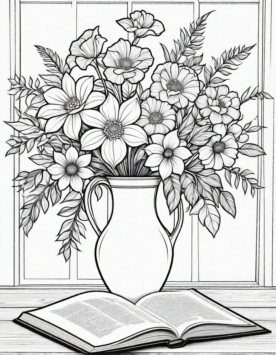 160+ Coloring Page Flowers: Blossom Your Imagination 102