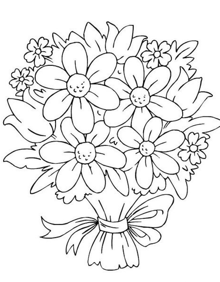 160+ Coloring Page Flowers: Blossom Your Imagination 105