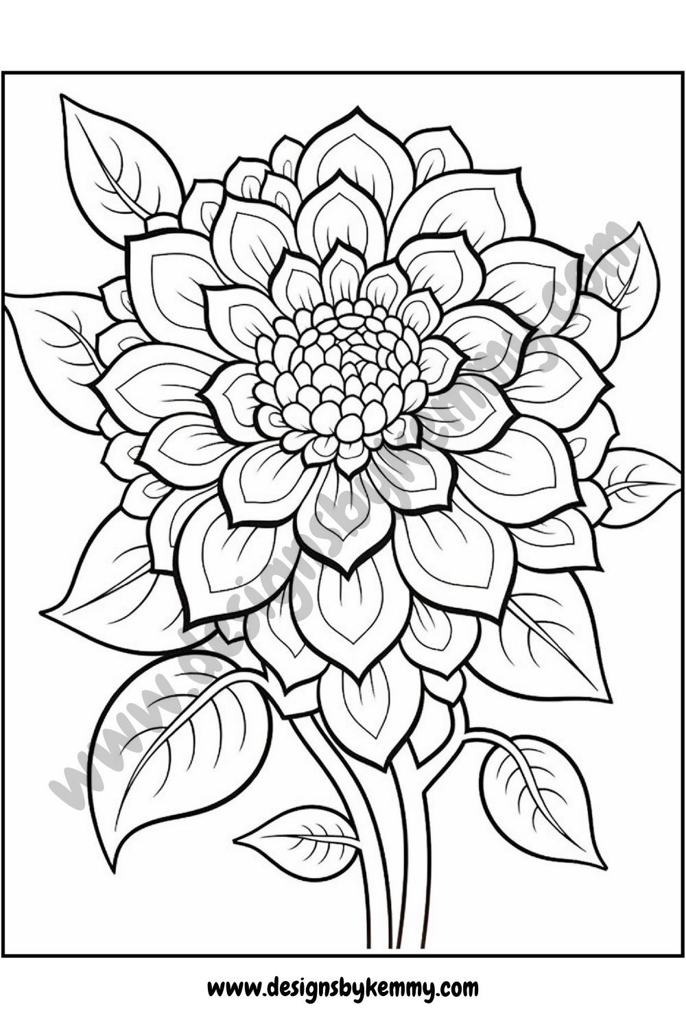 160+ Coloring Page Flowers: Blossom Your Imagination 123