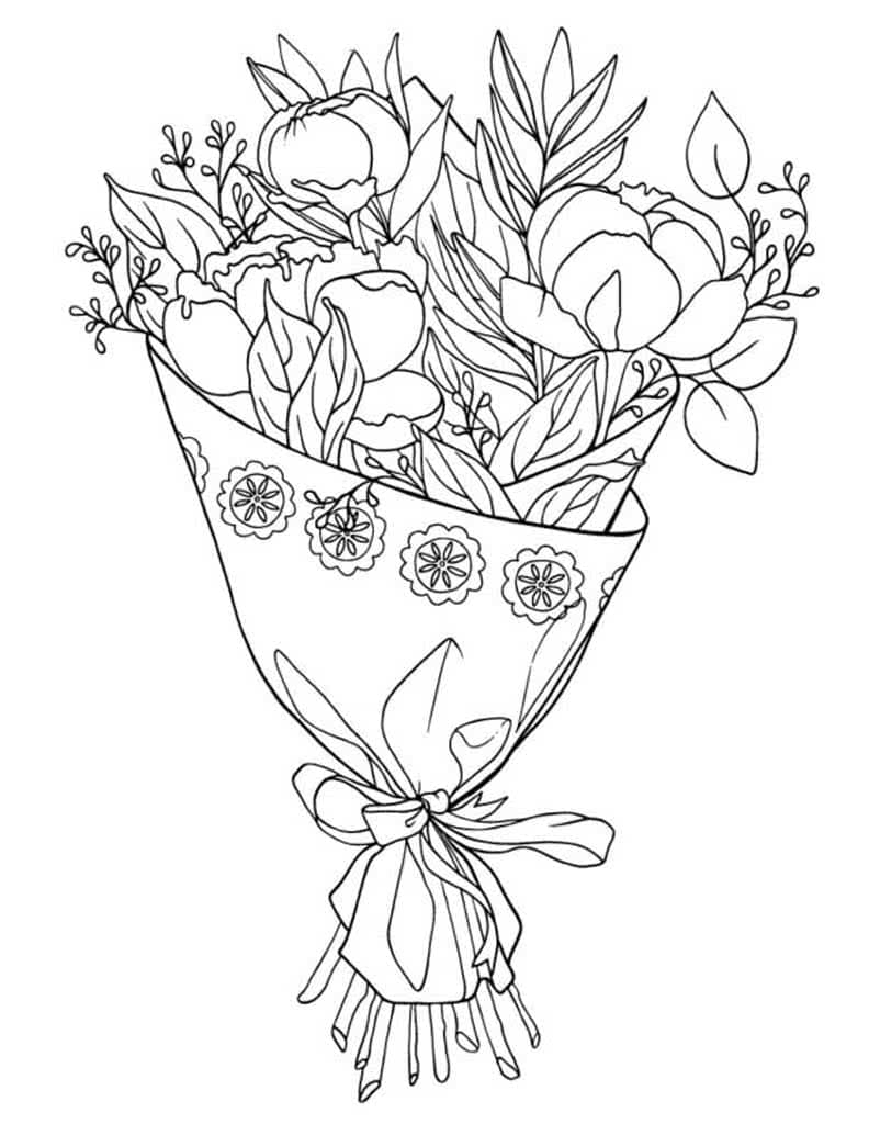 160+ Coloring Page Flowers: Blossom Your Imagination 125