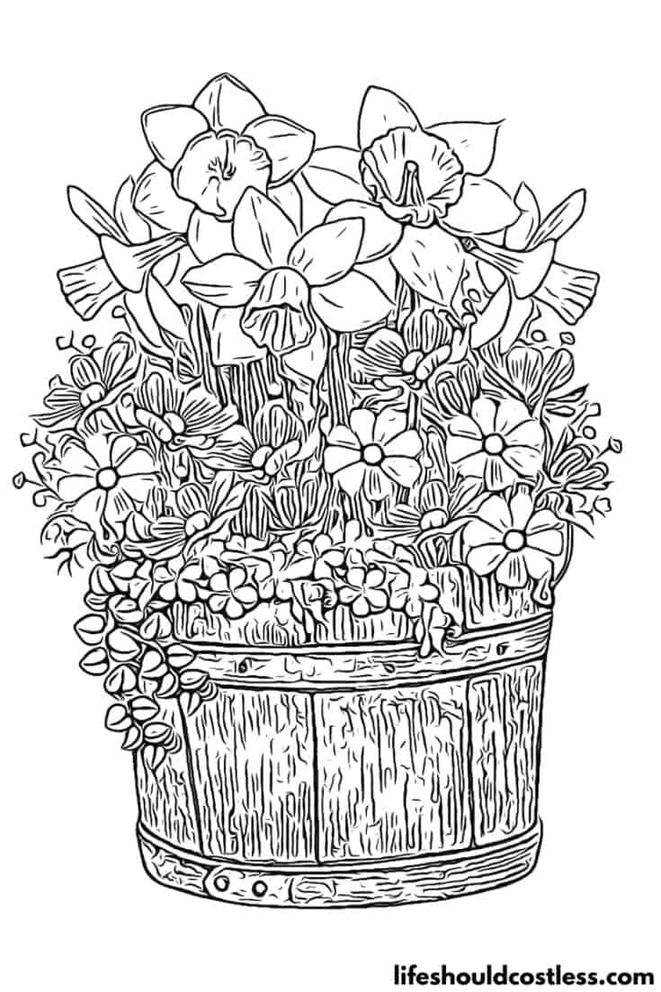 160+ Coloring Page Flowers: Blossom Your Imagination 128