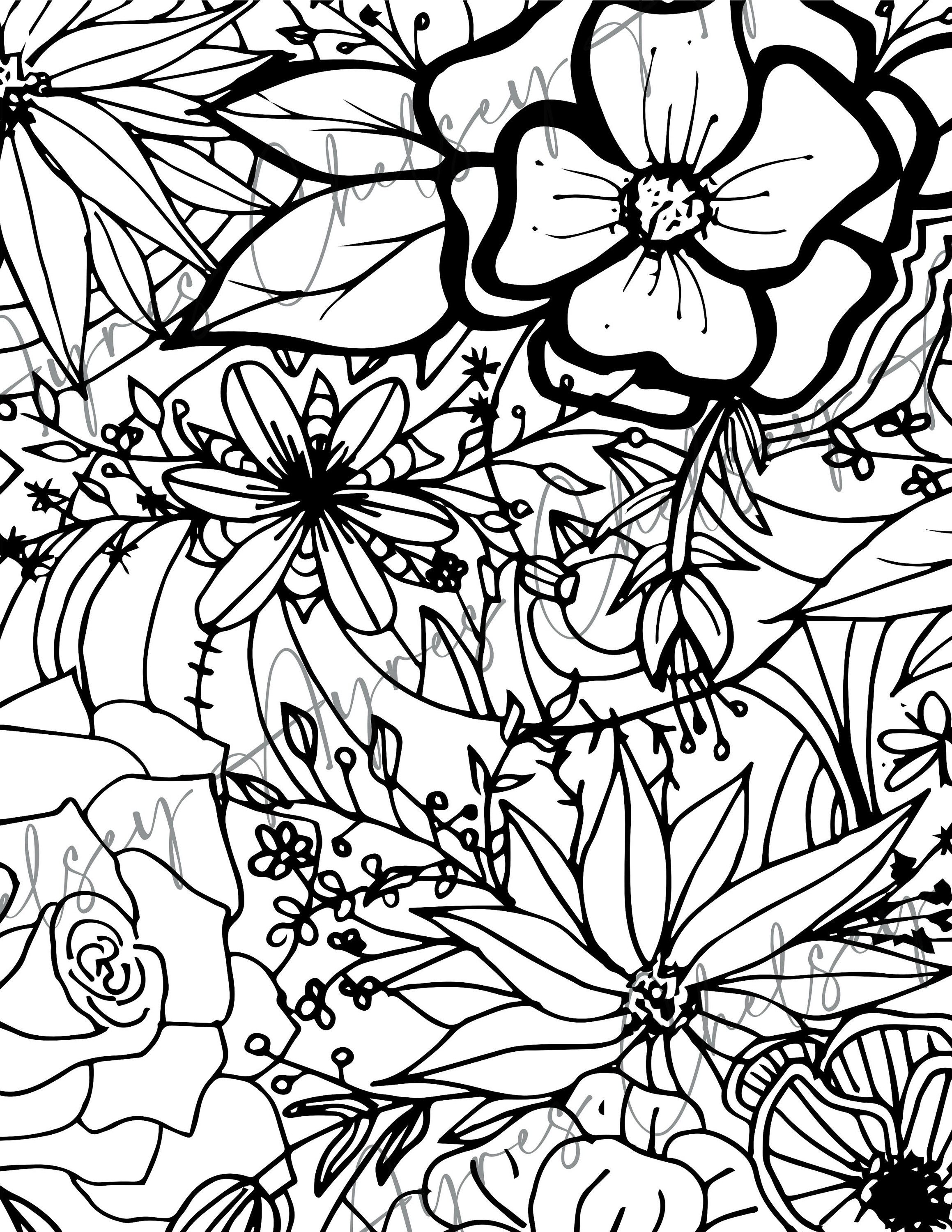 160+ Coloring Page Flowers: Blossom Your Imagination 13