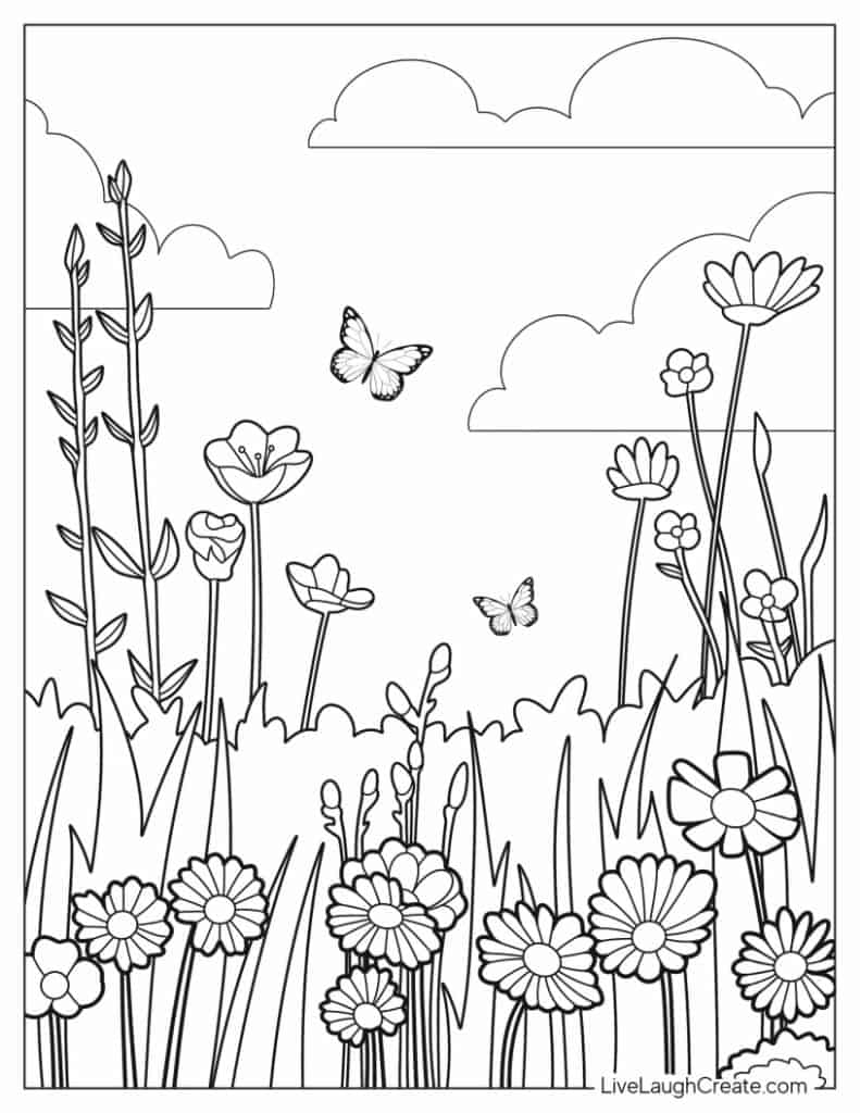 160+ Coloring Page Flowers: Blossom Your Imagination 131