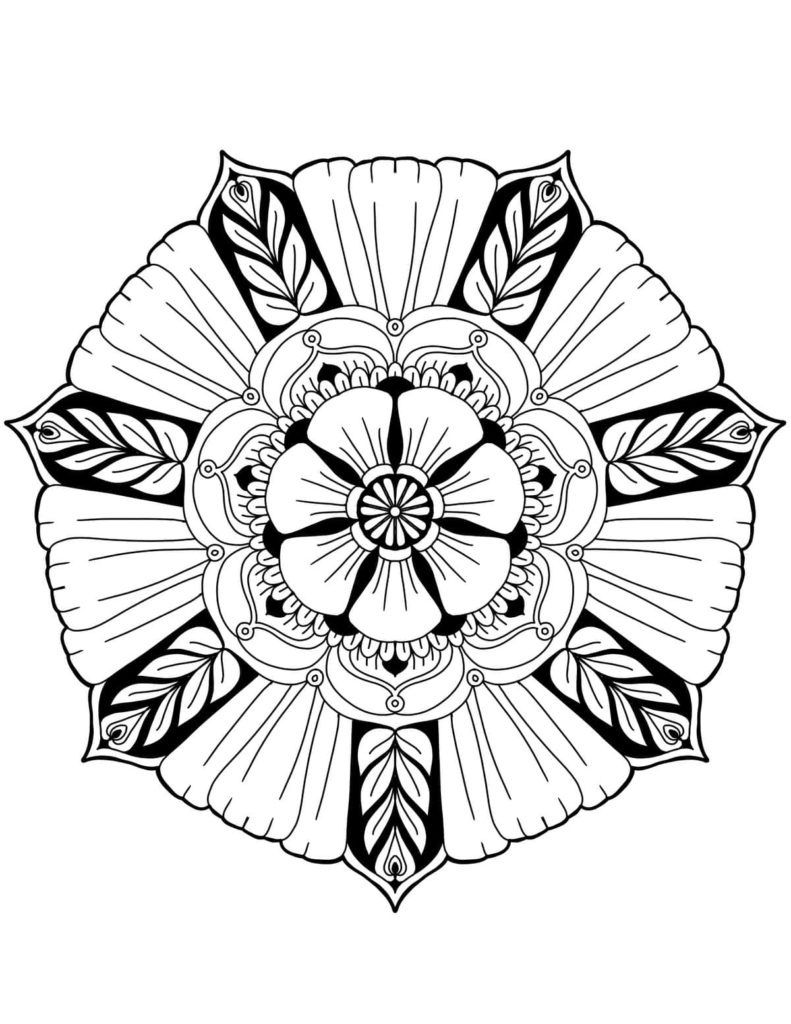 160+ Coloring Page Flowers: Blossom Your Imagination 134