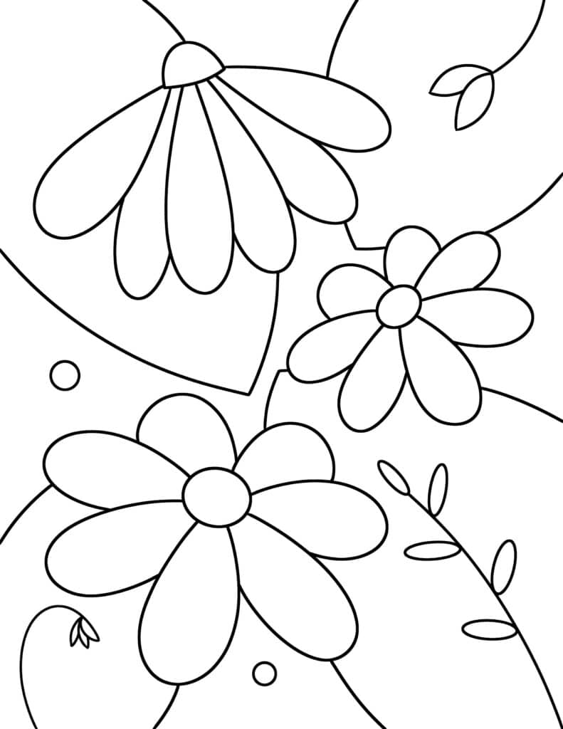 160+ Coloring Page Flowers: Blossom Your Imagination 135