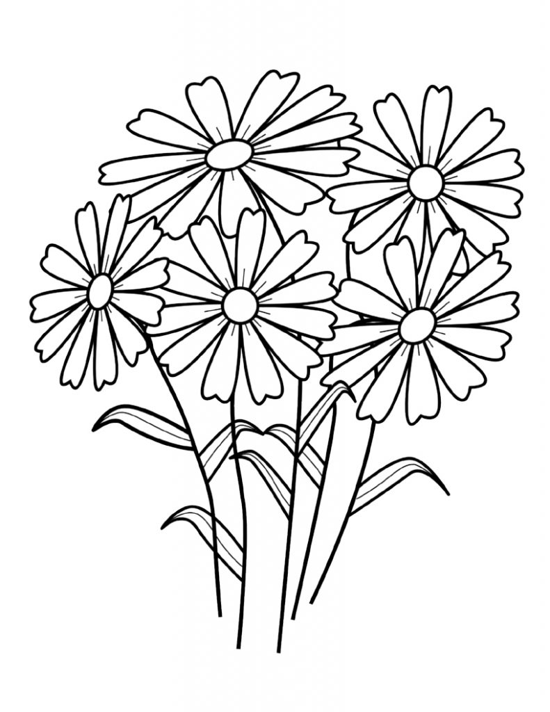 160+ Coloring Page Flowers: Blossom Your Imagination 136