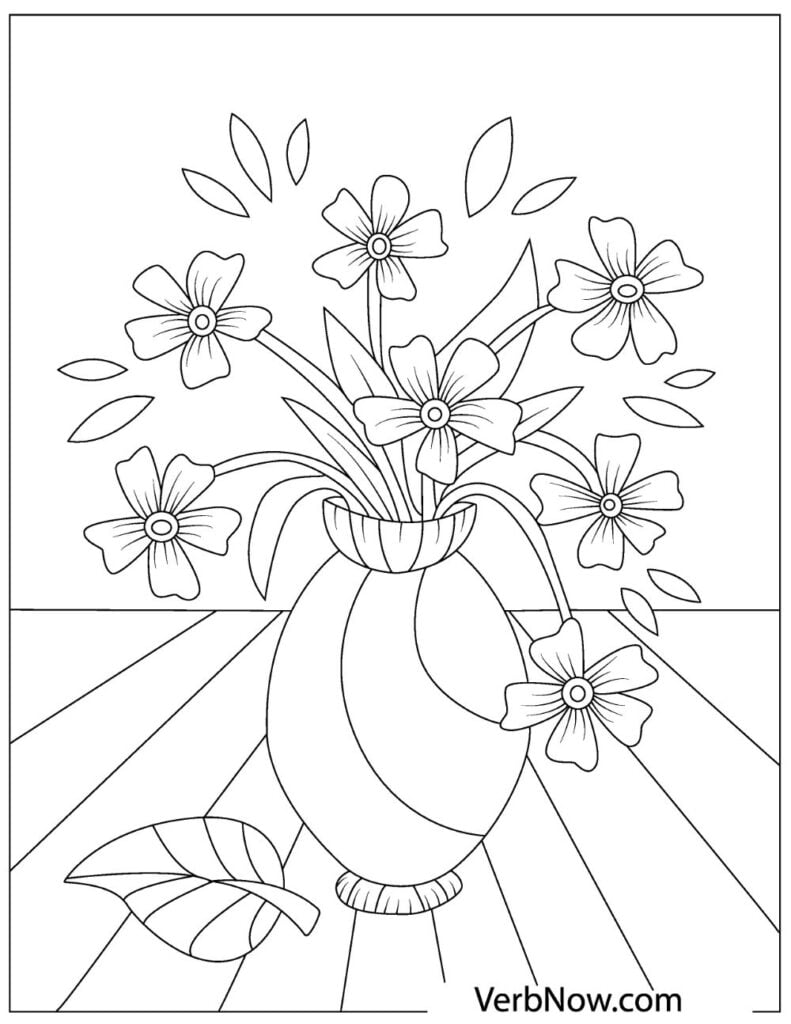 160+ Coloring Page Flowers: Blossom Your Imagination 137