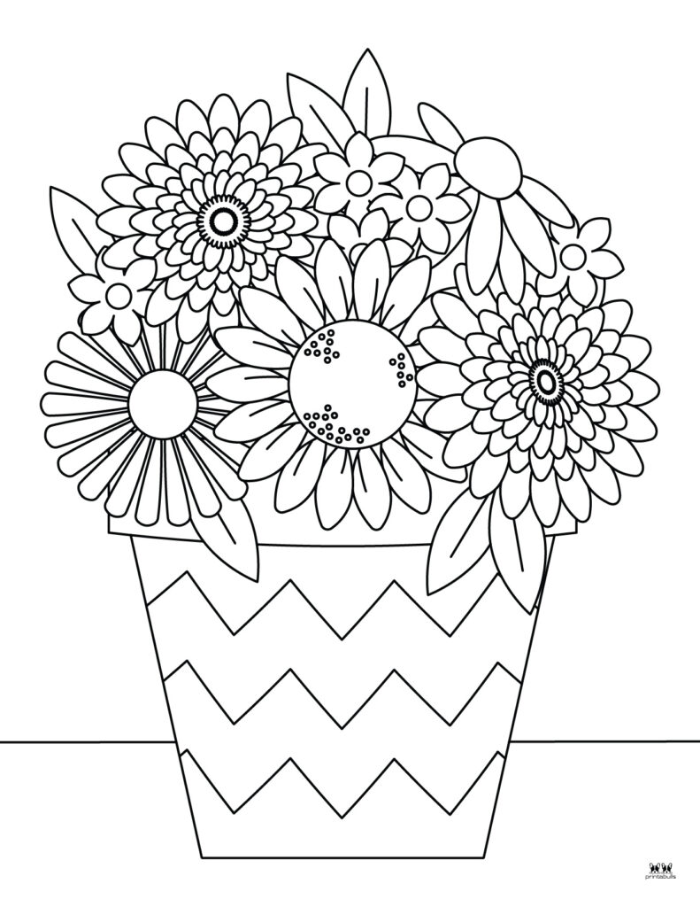 160+ Coloring Page Flowers: Blossom Your Imagination 142