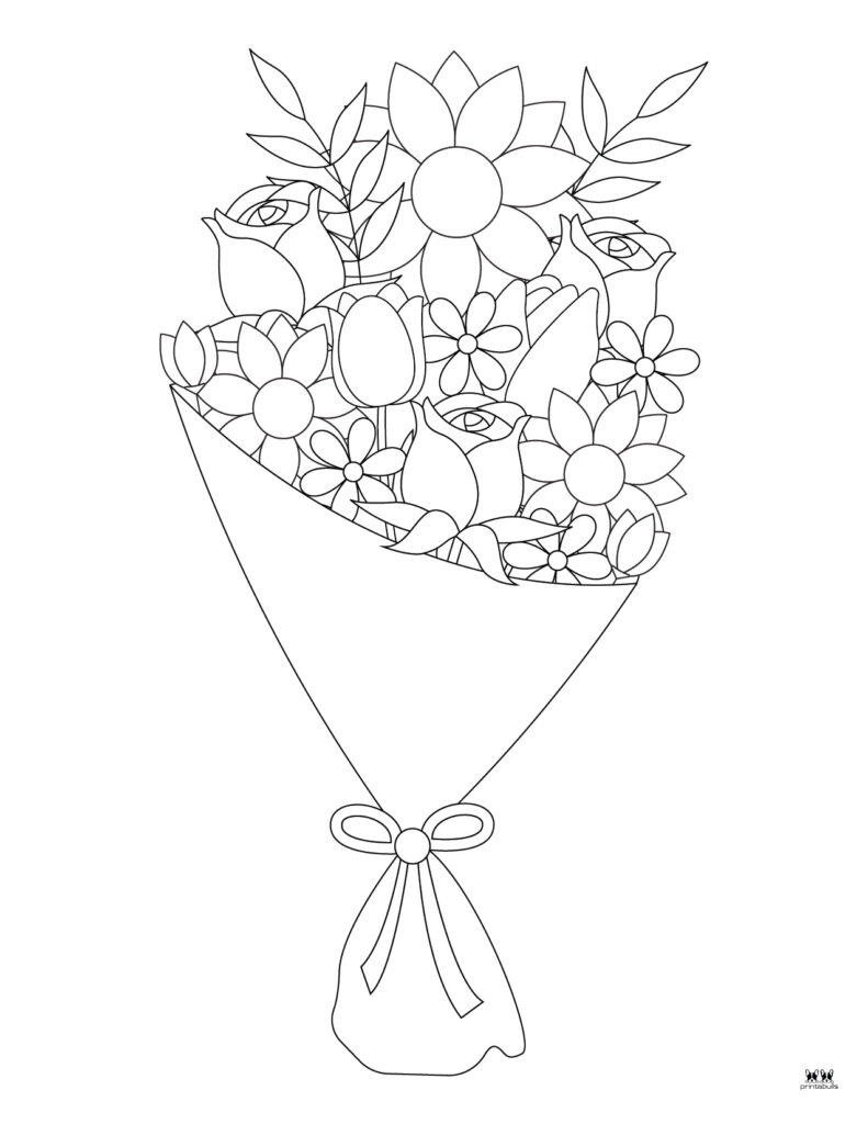 160+ Coloring Page Flowers: Blossom Your Imagination 145