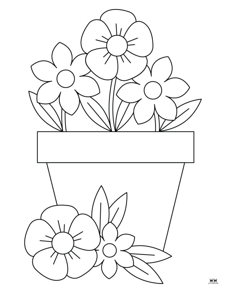 160+ Coloring Page Flowers: Blossom Your Imagination 148