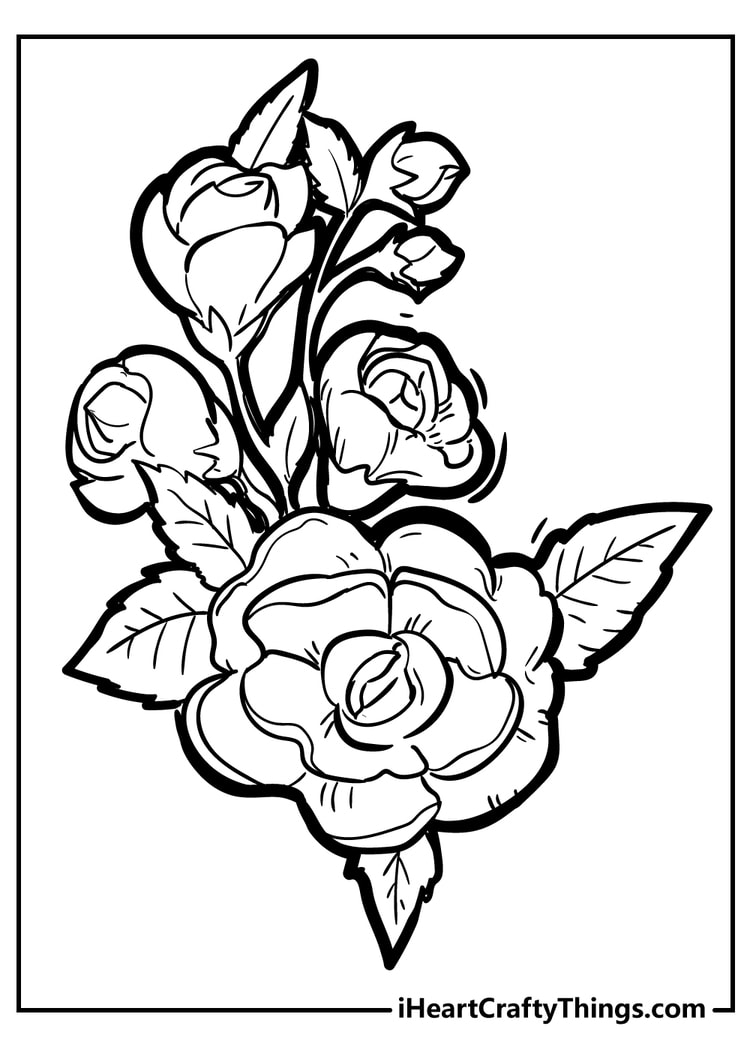 160+ Coloring Page Flowers: Blossom Your Imagination 164
