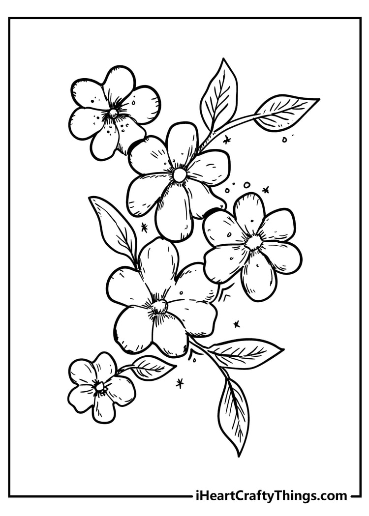 160+ Coloring Page Flowers: Blossom Your Imagination 165