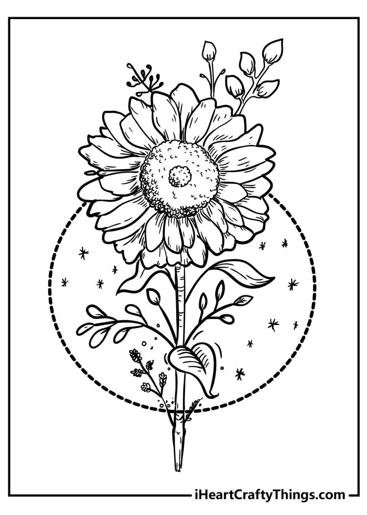 160+ Coloring Page Flowers: Blossom Your Imagination 166