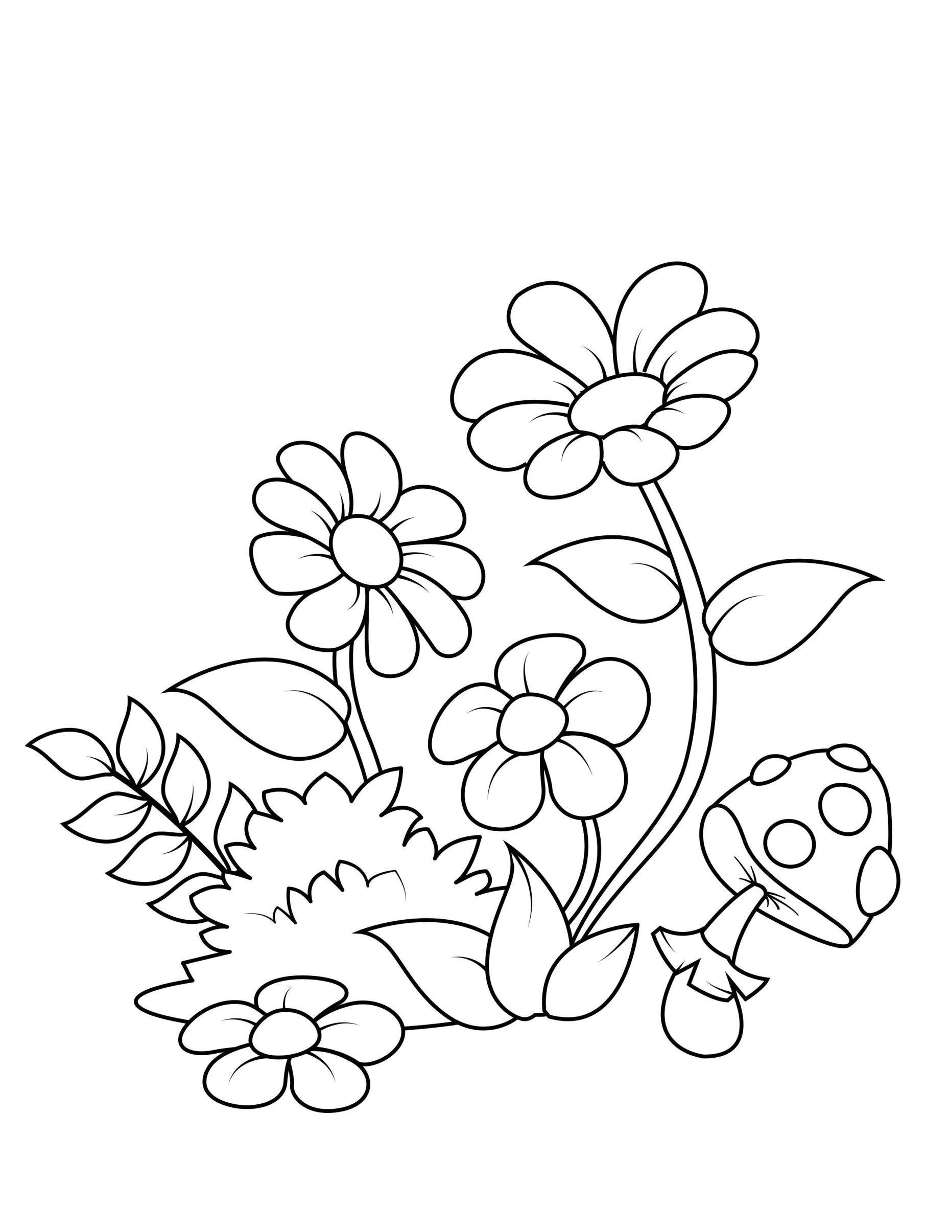 160+ Coloring Page Flowers: Blossom Your Imagination 37