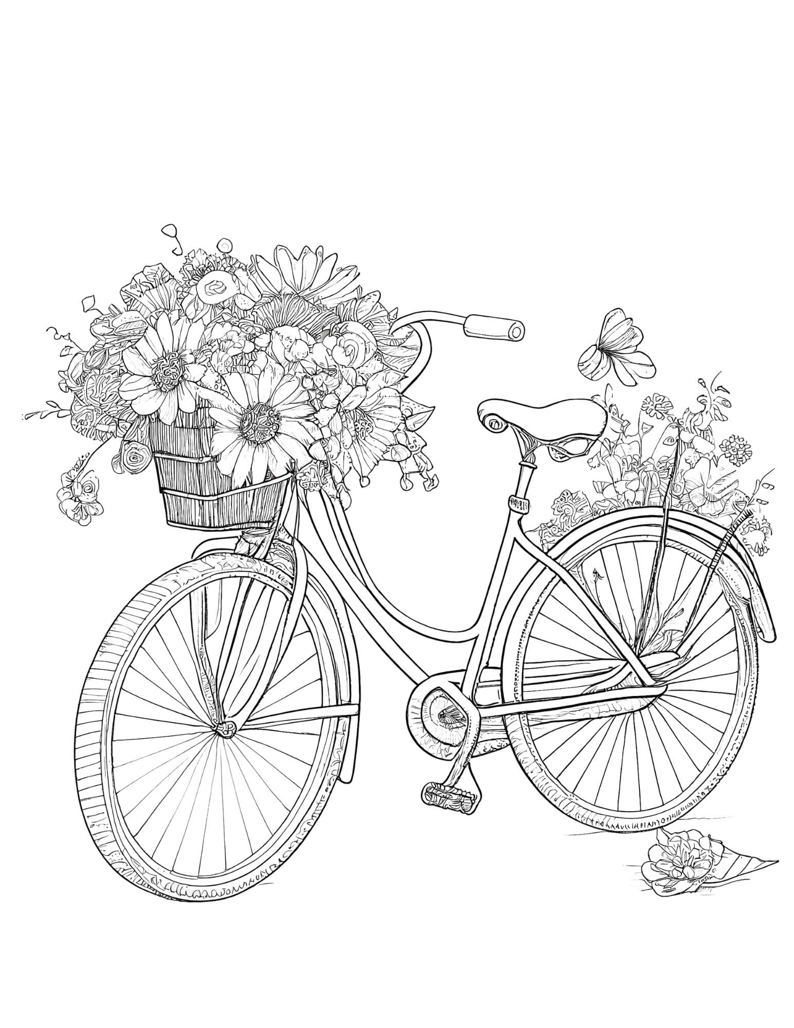 160+ Coloring Page Flowers: Blossom Your Imagination 43