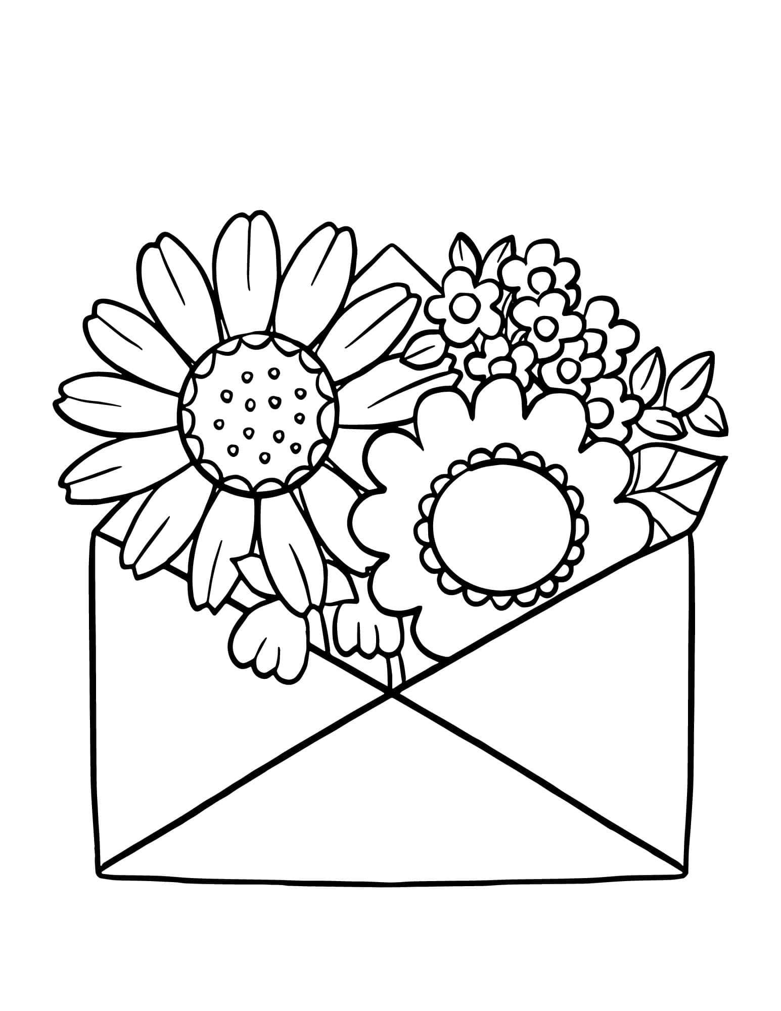 160+ Coloring Page Flowers: Blossom Your Imagination 45