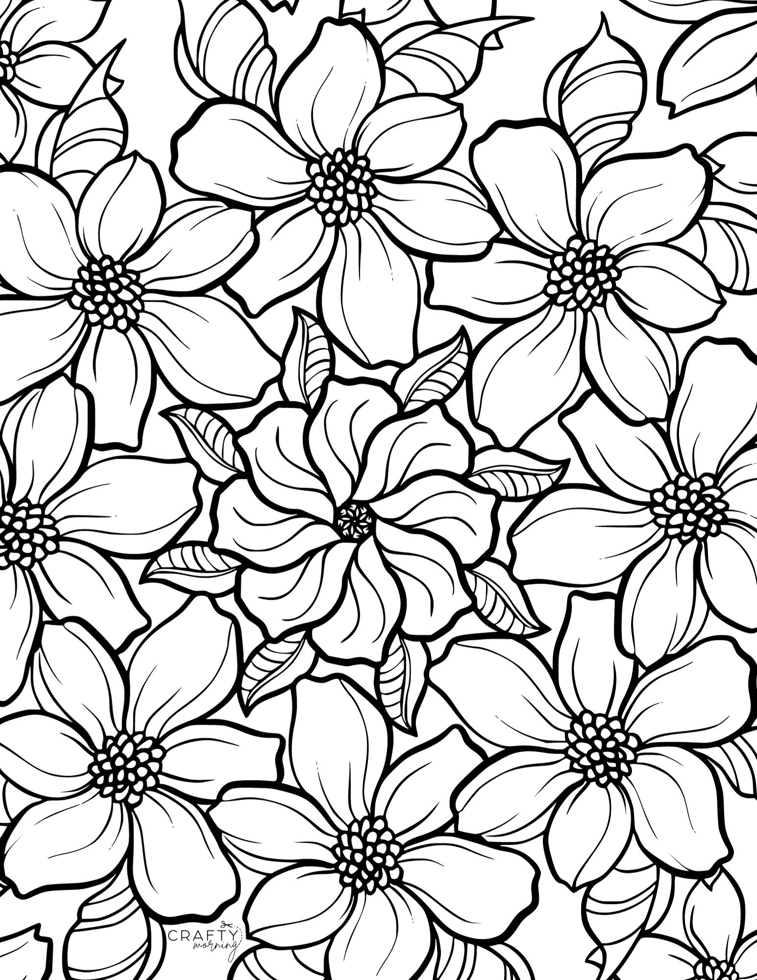 160+ Coloring Page Flowers: Blossom Your Imagination 47