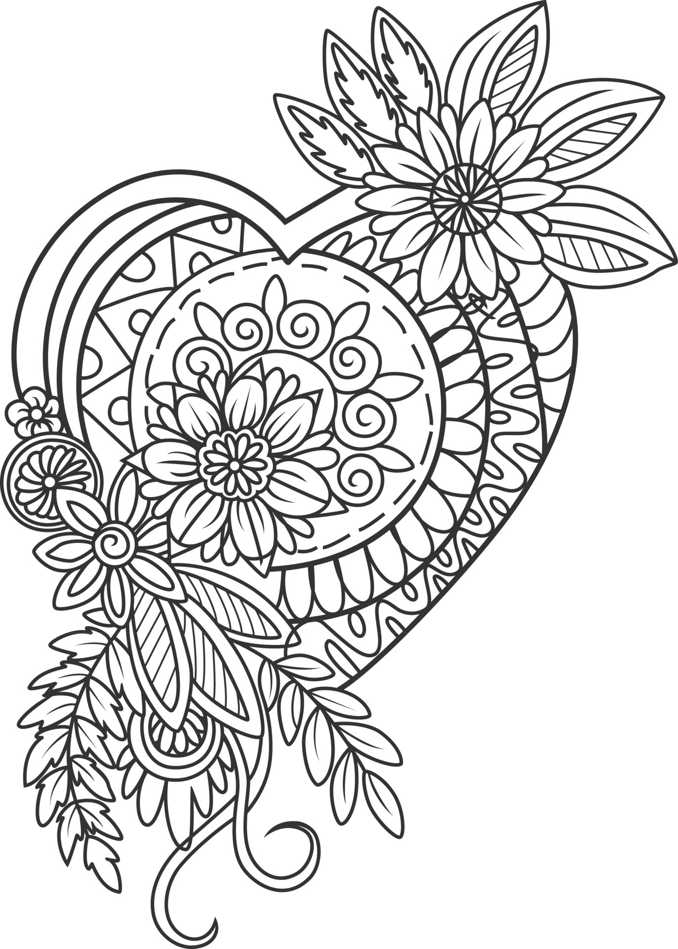 160+ Coloring Page Flowers: Blossom Your Imagination 60