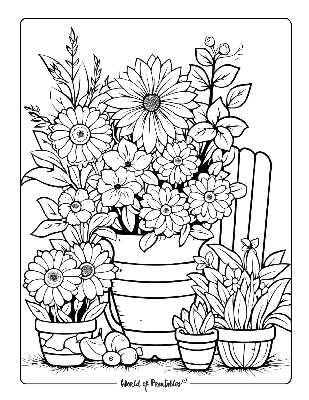 160+ Coloring Page Flowers: Blossom Your Imagination 66