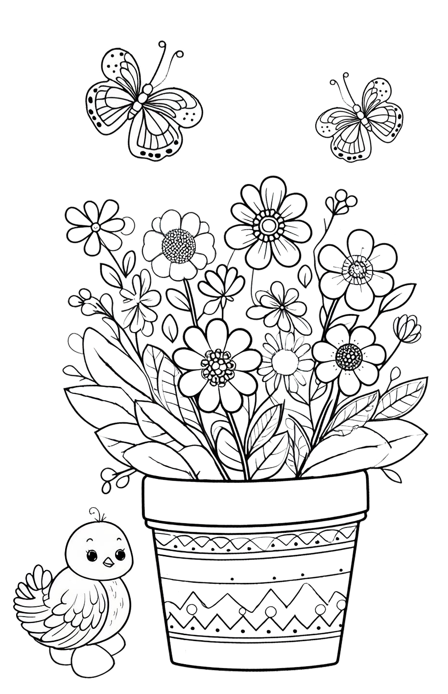 160+ Coloring Page Flowers: Blossom Your Imagination 86