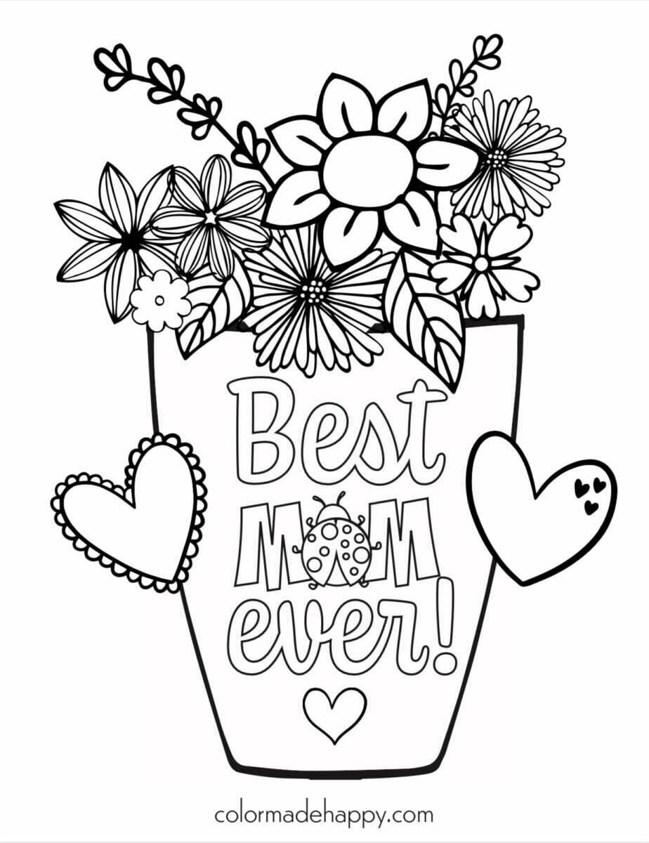 160+ Coloring Page Flowers: Blossom Your Imagination 94