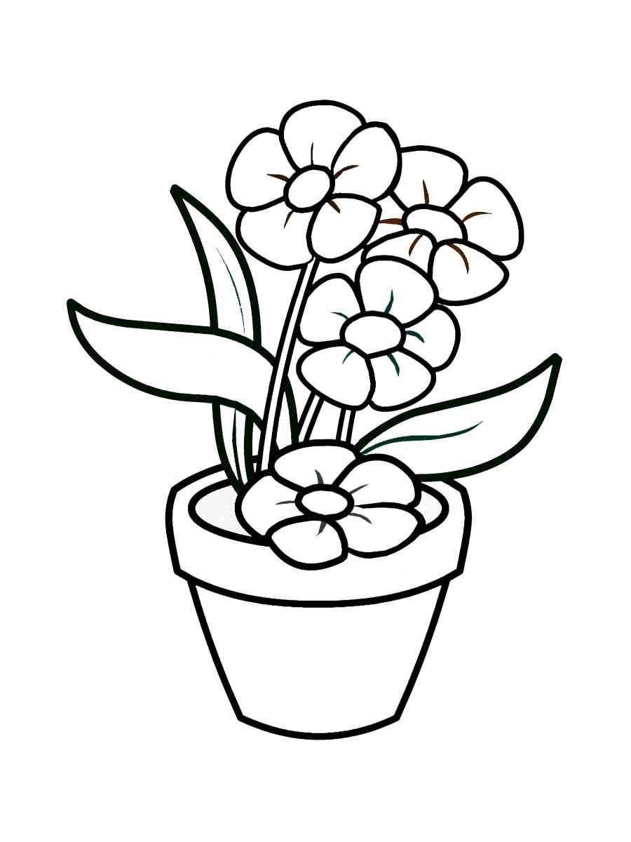 160+ Coloring Page Flowers: Blossom Your Imagination 97