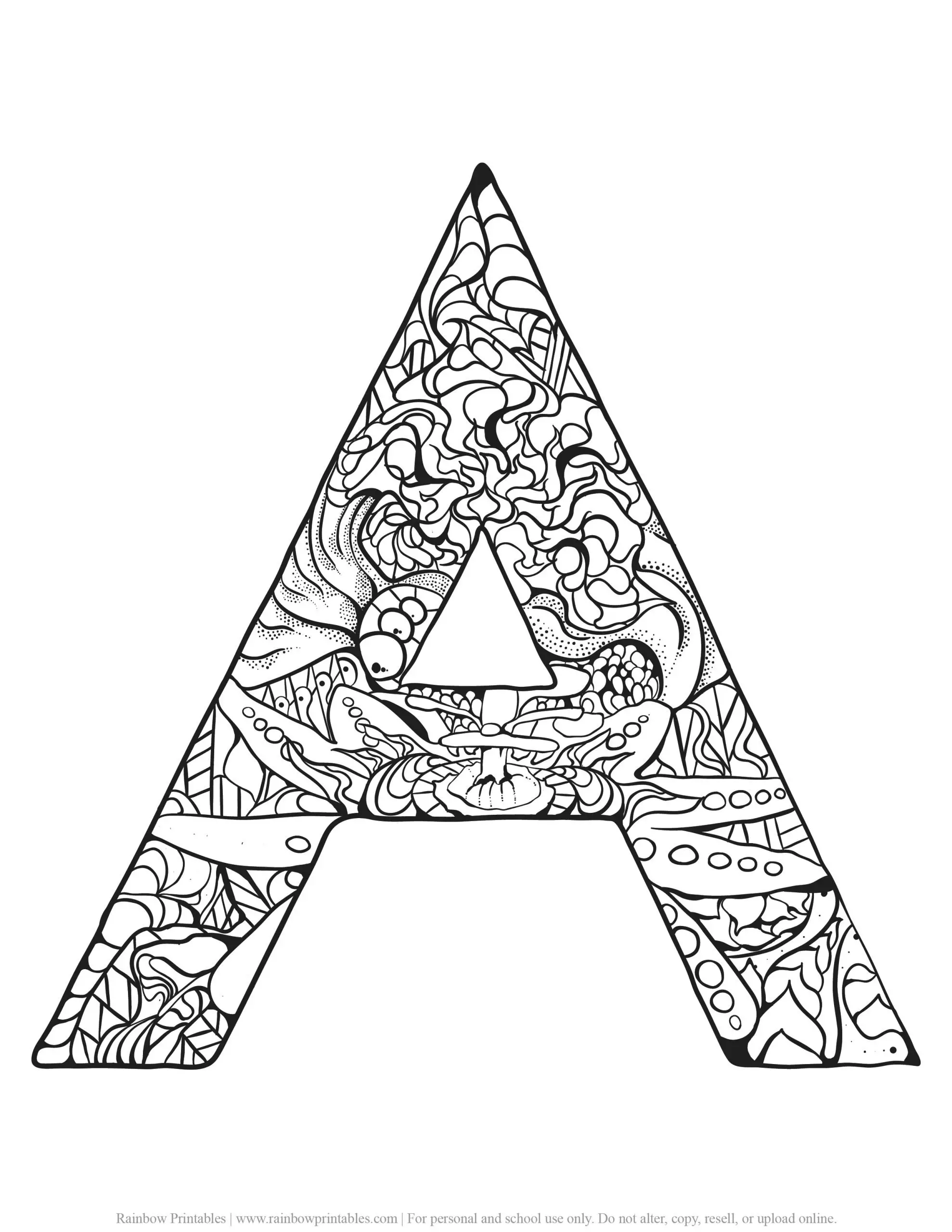 160+ Letter Coloring Pages: Learn and Color with Alphabet Fun 1