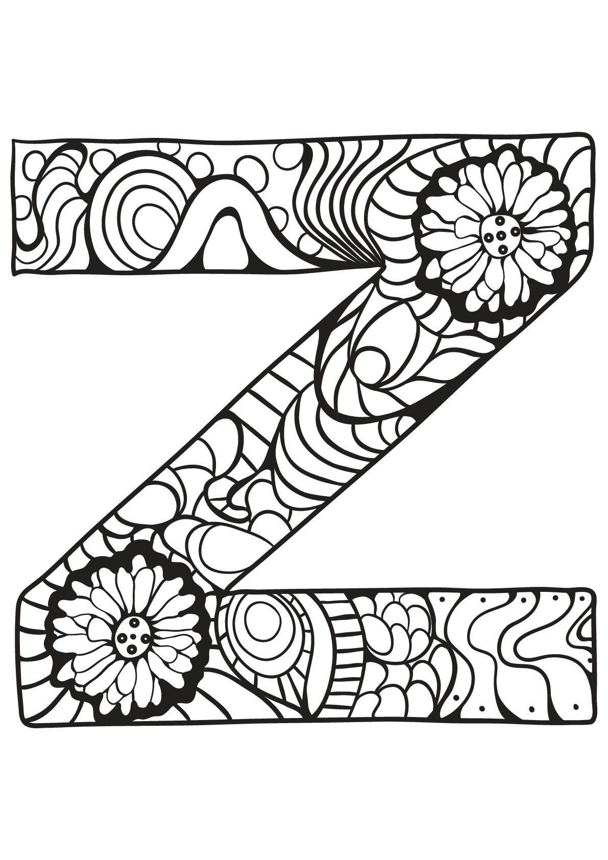 160+ Letter Coloring Pages: Learn and Color with Alphabet Fun 24