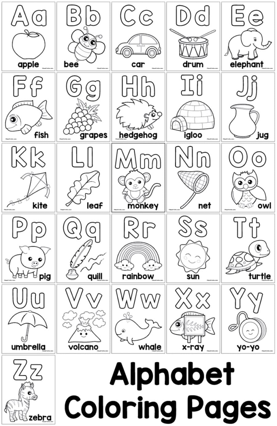 160+ Letter Coloring Pages: Learn and Color with Alphabet Fun 35