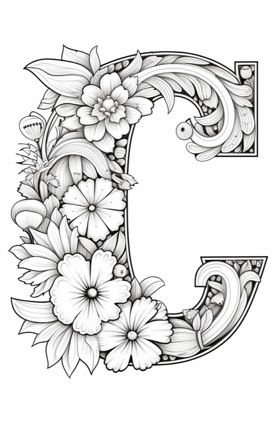 160+ Letter Coloring Pages: Learn and Color with Alphabet Fun 38