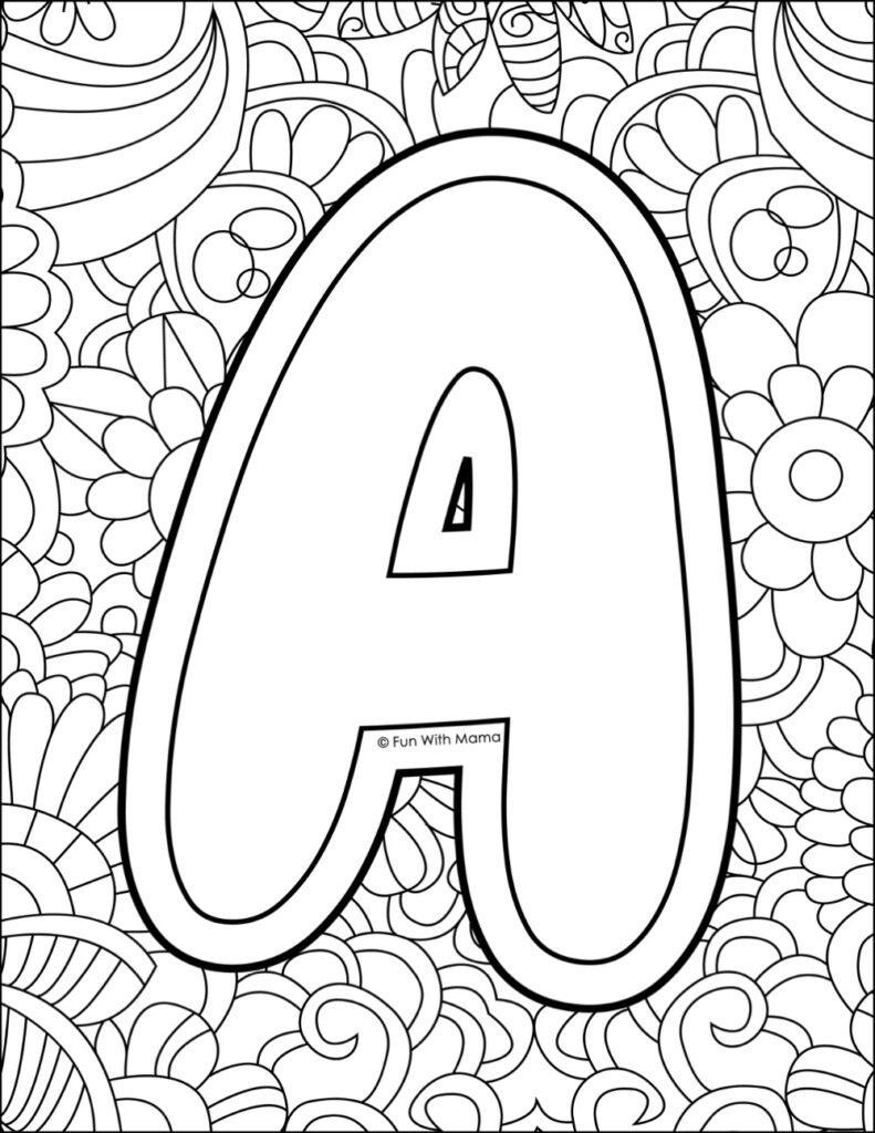 160+ Letter Coloring Pages: Learn and Color with Alphabet Fun 43