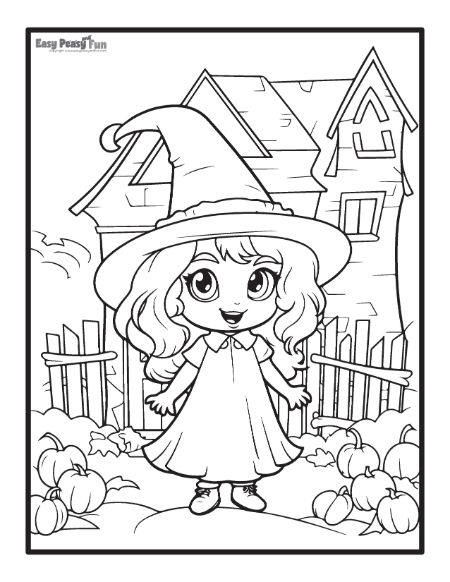 160 Witch Coloring Pages: Brew Up Some Magical Colors 115