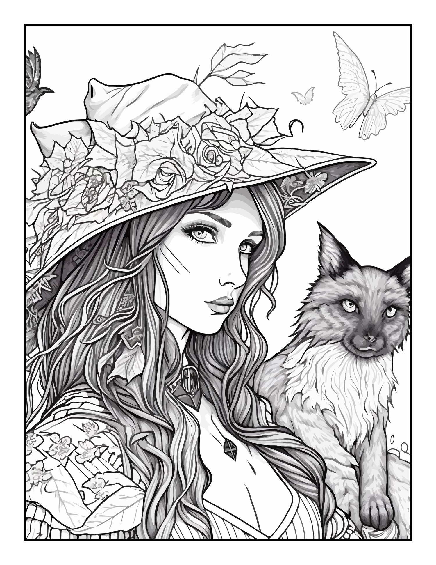 160 Witch Coloring Pages: Brew Up Some Magical Colors 12