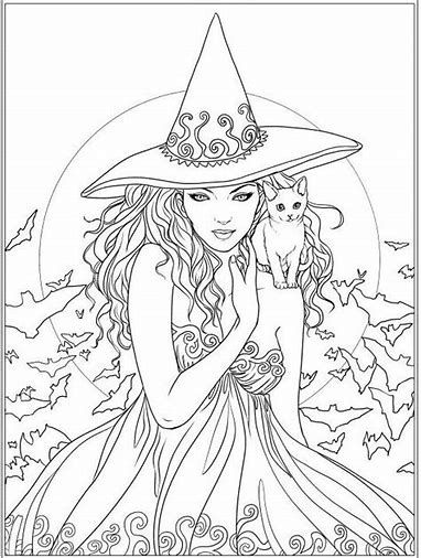 160 Witch Coloring Pages: Brew Up Some Magical Colors 128