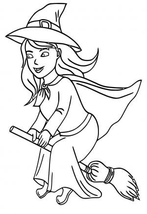 160 Witch Coloring Pages: Brew Up Some Magical Colors 135