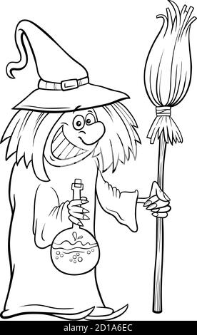 160 Witch Coloring Pages: Brew Up Some Magical Colors 136