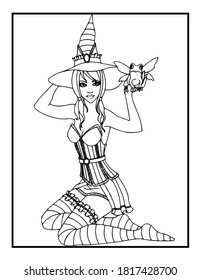 160 Witch Coloring Pages: Brew Up Some Magical Colors 157