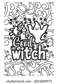 160 Witch Coloring Pages: Brew Up Some Magical Colors 158